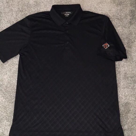 Navistar International Trucks Play Dry Shark Metal Tab polyester polo shirt XL - Picture 5 of 5